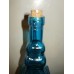 Gorgeous Sapphire(blue) square Glass Bottle with small cork sealed Crafts Vase   302808729672